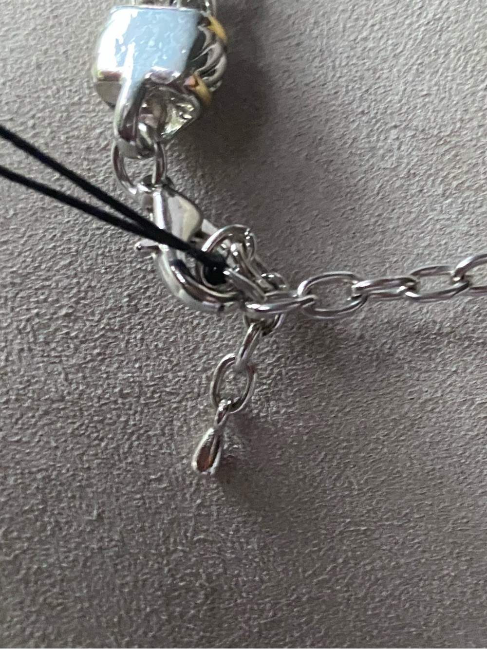 Two-Tone Statement Pendant Necklace - Silver & Gold Tones - Picture 5 of 6